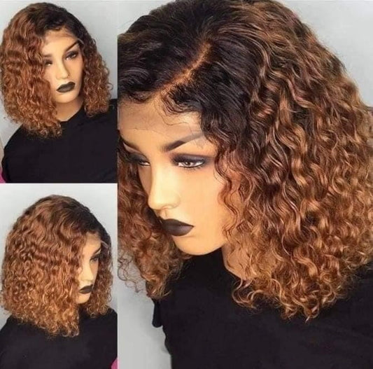 15A Curly Pre Plucked Lace Frontal Wigs With Baby Hair Real Virgin